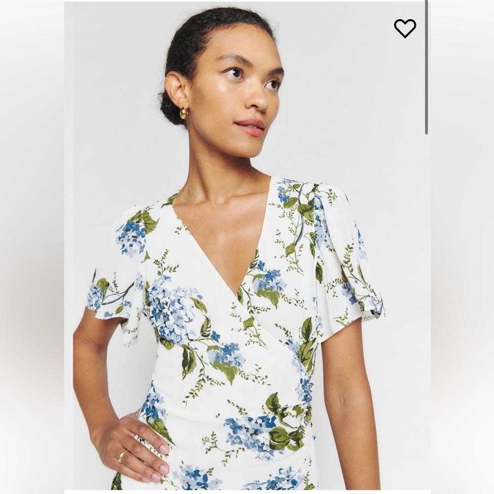 Reformation Breanna Floral Midi-Dress. New Size 6.